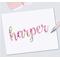 Pattern 1 name decal - pinks and green floral